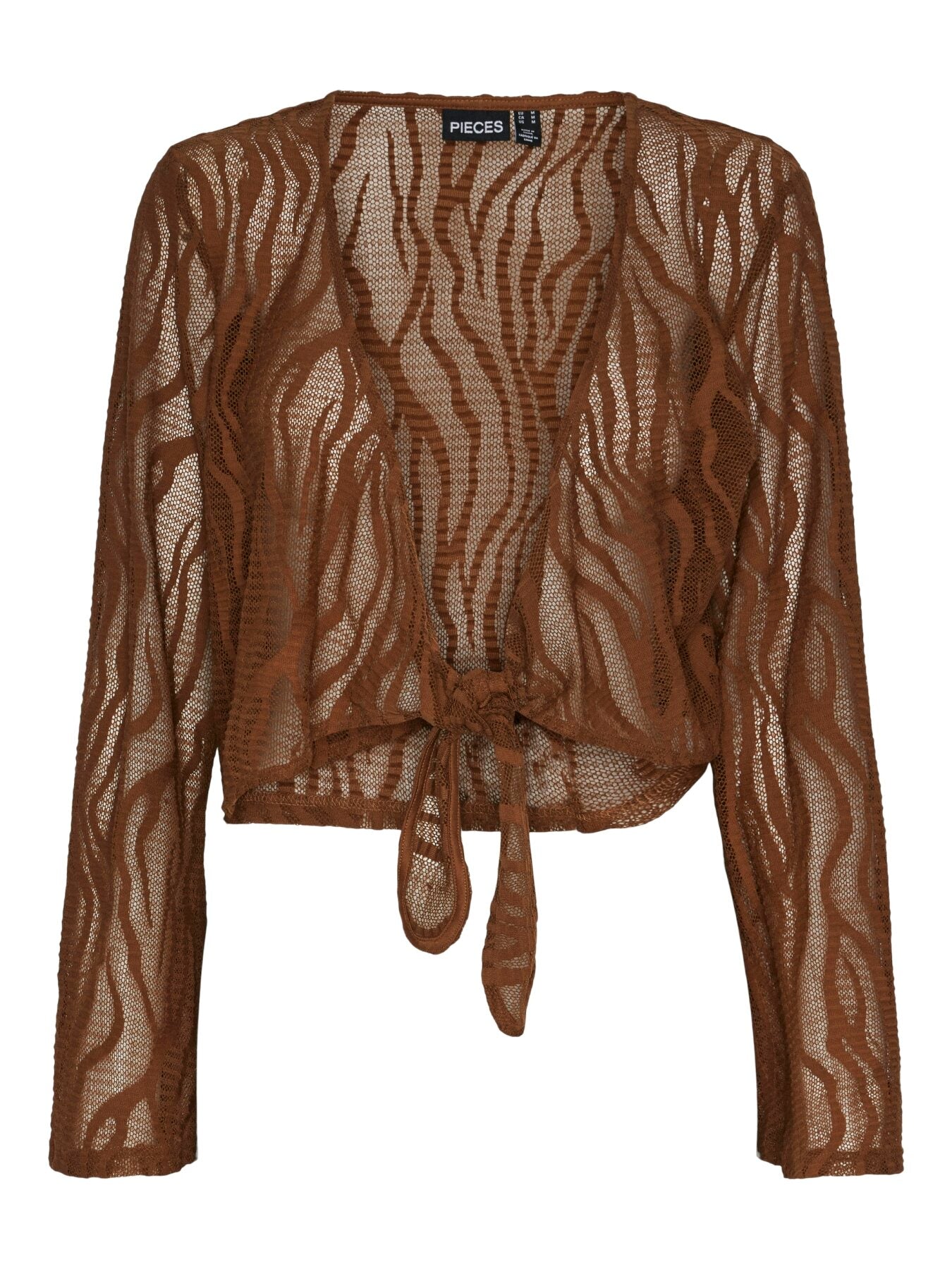 Langärmeliges Top "gldABRA" in braun