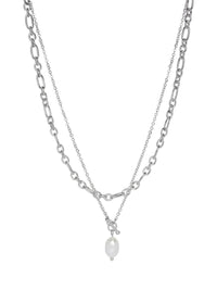 Halskette "gldBEDELLA" Silver Colour MOP