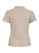 T-Shirt "gldPLISEA" in Feather Gray