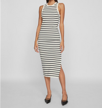 Midi Dress "gldLIBENA" in weiß/schwarz