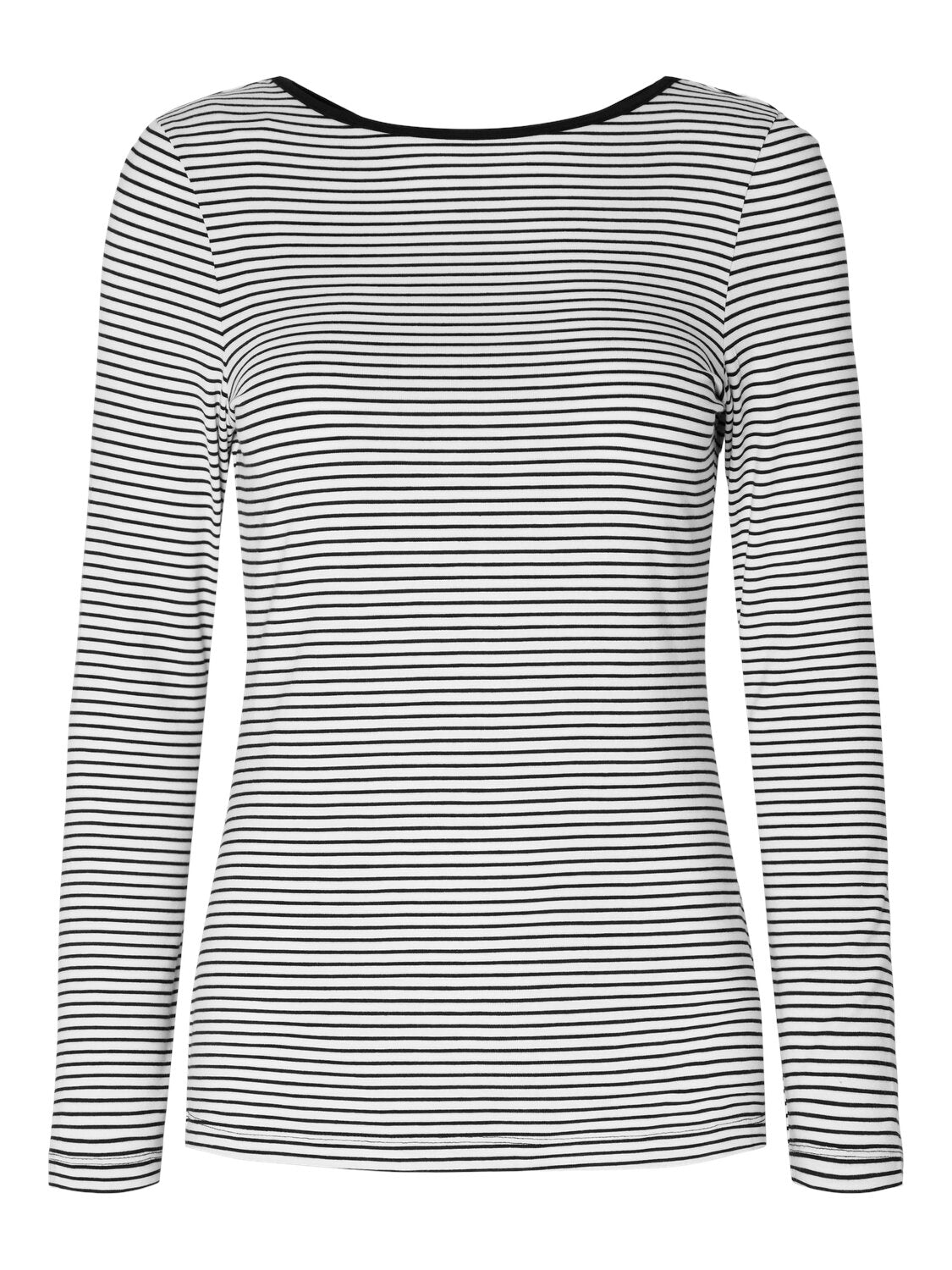 Gestreiftes Langarmshirt "gldFILINA" in schwarz/weiß