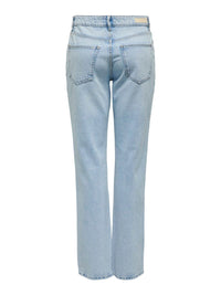 Low-Waist-Jeans "gldBREE" mit Strassteinchen