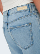 Low-Waist-Jeans "gldBREE" mit Strassteinchen