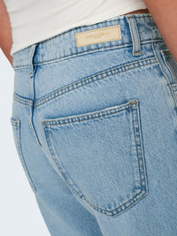 Low-Waist-Jeans "gldBREE" mit Strassteinchen