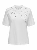 T-Shirt "gldJULIA" in Bright White