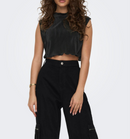 Cropped Top "gldNISHE" in Magnet