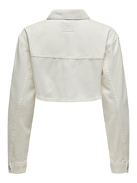 Cropped Jeansjacke "gldFAYE" in weiß