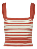 Geripptes Tanktop "gldAMARI" mit Eco-Viskose