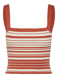 Geripptes Tanktop "gldAMARI" mit Eco-Viskose