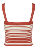 Geripptes Tanktop "gldAMARI" mit Eco-Viskose
