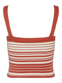Geripptes Tanktop "gldAMARI" mit Eco-Viskose