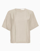 Edles Shirt "gldAUDIA" mit ECO-Viskose in beige