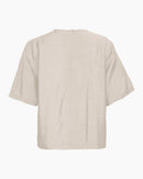 Edles Shirt "gldAUDIA" mit ECO-Viskose in beige