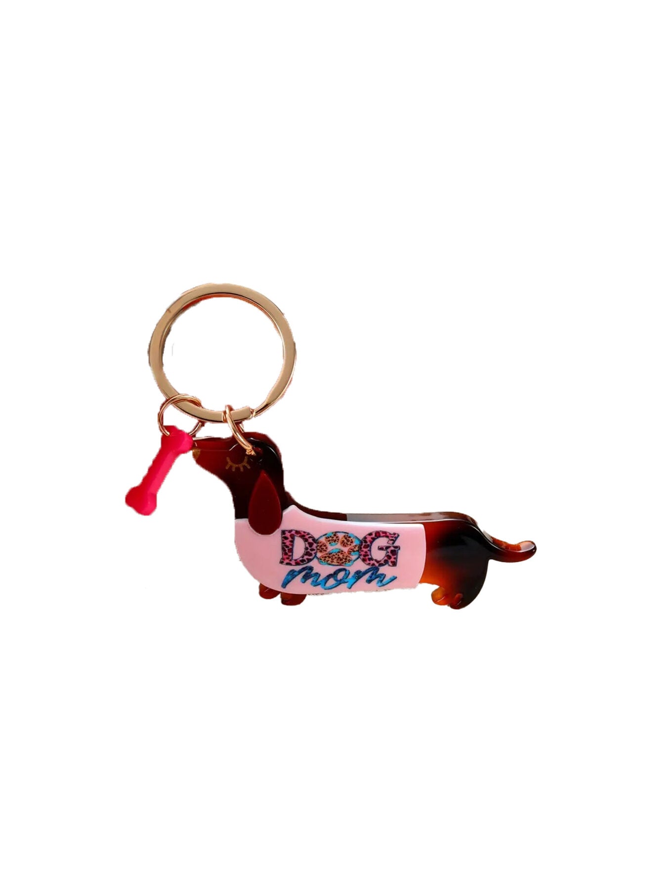 Dackel-Schlüsselanhänger "gldDOGMOM"