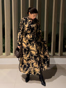Mididress "gldUTTARA" mit Blumenprint