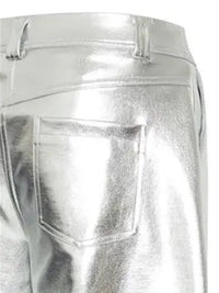 Metallic Hose "gldKATE" in silber