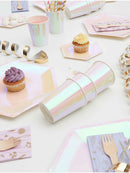 Papptellerset "gldPARTYHOLO"