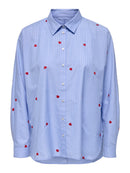 Bluse "gldNEW LINA" mit roten Herzen