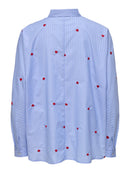 Bluse "gldNEW LINA" mit roten Herzen
