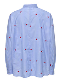 Bluse "gldNEW LINA" mit roten Herzen