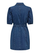 Kurzes Jeanskleid "gldVIBBE" in Medium Blue Denim