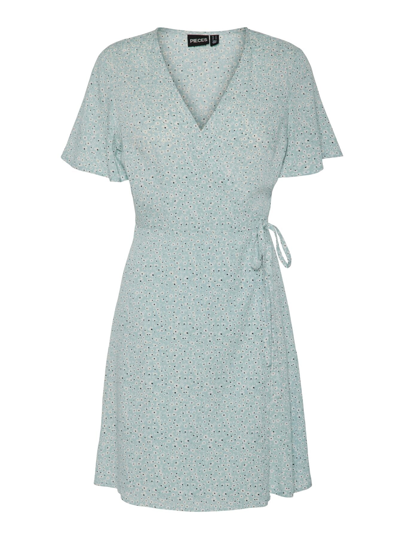 Hellblaues Wickelkleid "gldTALA" aus Viskose