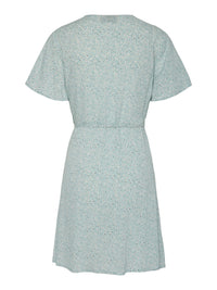 Hellblaues Wickelkleid "gldTALA" aus Viskose