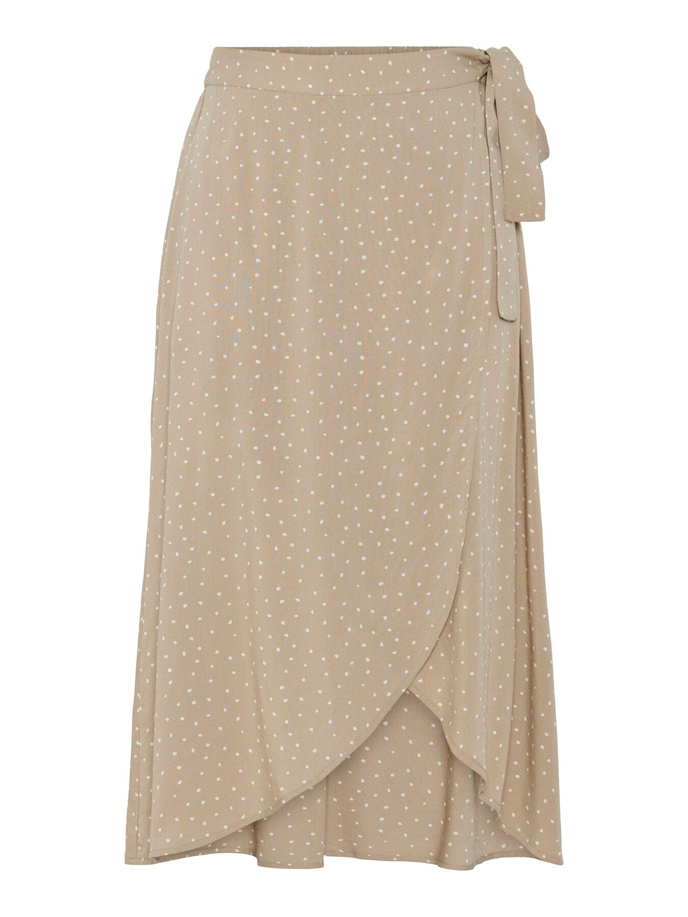Gepunkteter Wickelrock "gldTALA" in beige