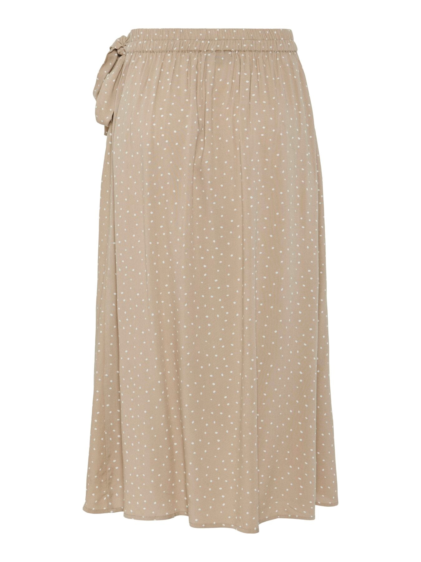 Gepunkteter Wickelrock "gldTALA" in beige