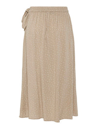 Gepunkteter Wickelrock "gldTALA" in beige