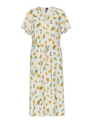 Langes Kleid "gldNYA" mit Zitronen
