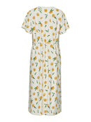 Langes Kleid "gldNYA" mit Zitronen