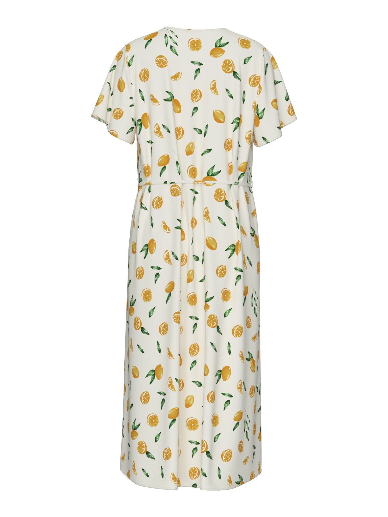 Langes Kleid "gldNYA" mit Zitronen