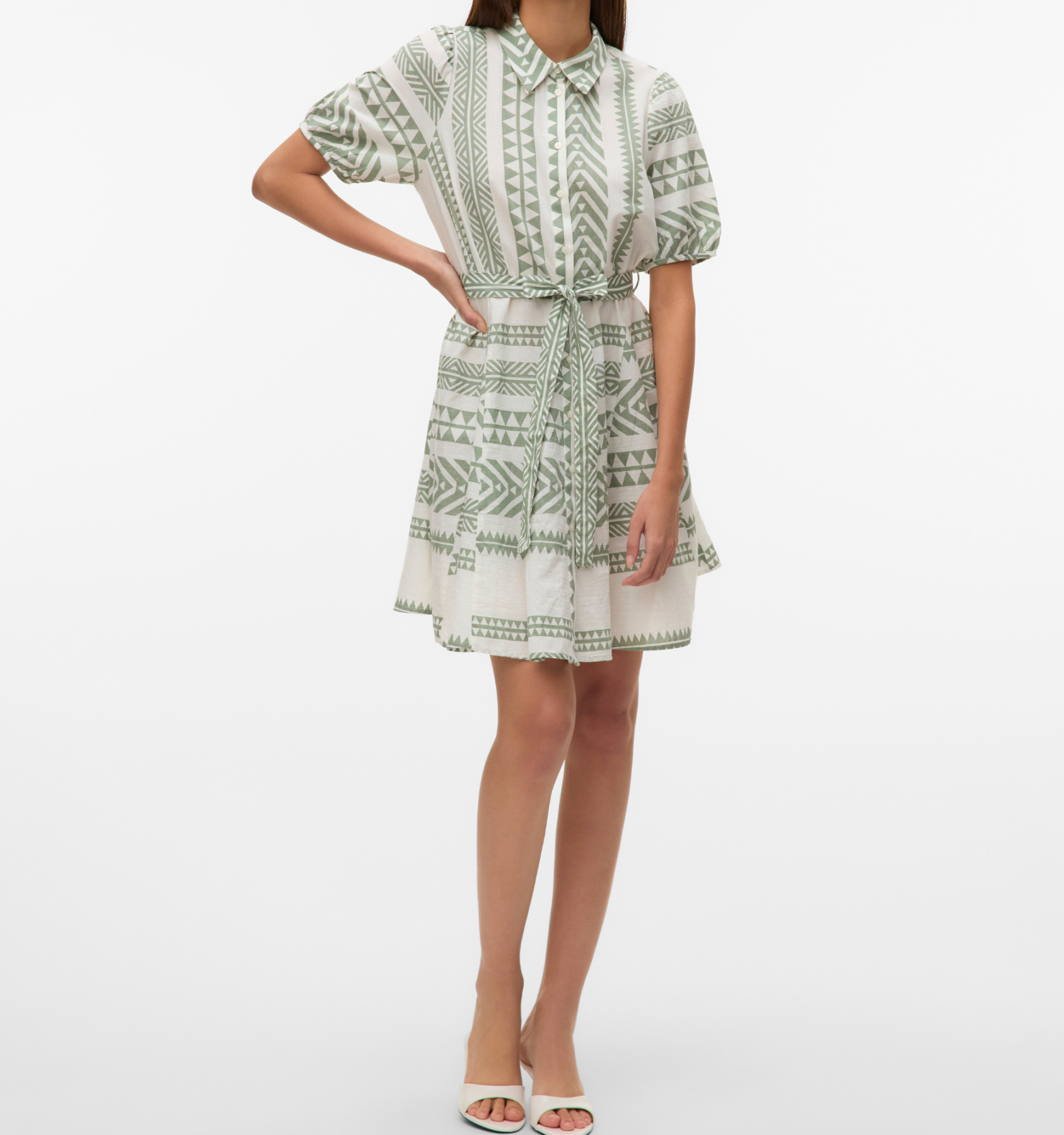 Kurzes Kleid "gldDICTHE" aus Bio-Baumwolle