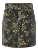 Kurzer Jeansrock "gldTAUPERA" mit Blumenprint