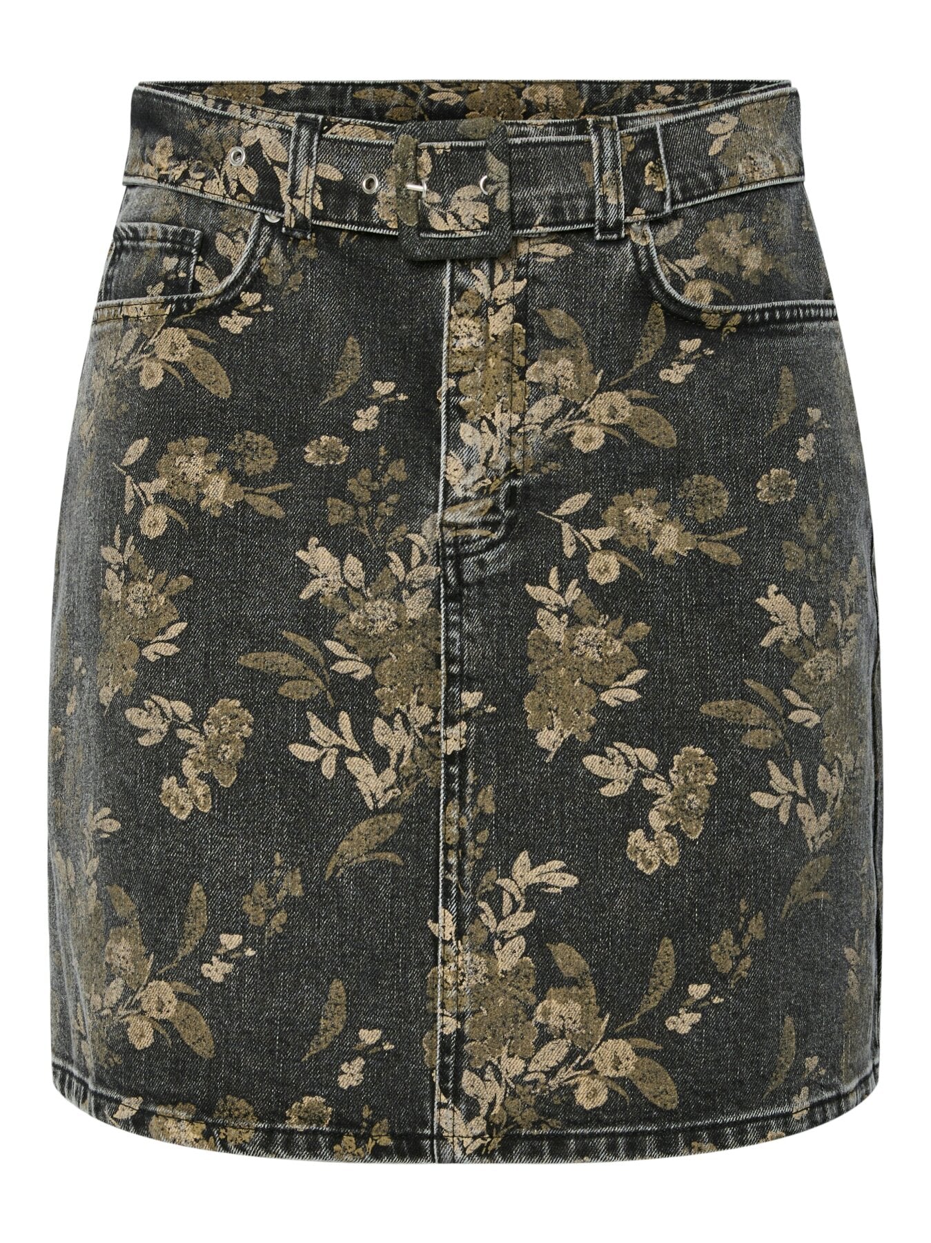 Kurzer Jeansrock "gldTAUPERA" mit Blumenprint