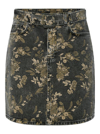 Kurzer Jeansrock "gldTAUPERA" mit Blumenprint