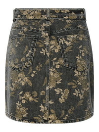 Kurzer Jeansrock "gldTAUPERA" mit Blumenprint