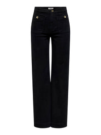 Wide Fit Jeans "gldMADELINE" in schwarz