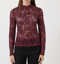 Langarm Top "gldLACEY" in Port Royale