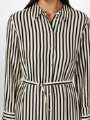 Gestreiftes langes Kleid "gldKAYA"