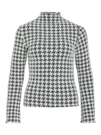 Langarmshirt "gldENSA" mit Hahnentrittmuster
