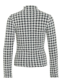 Langarmshirt "gldENSA" mit Hahnentrittmuster