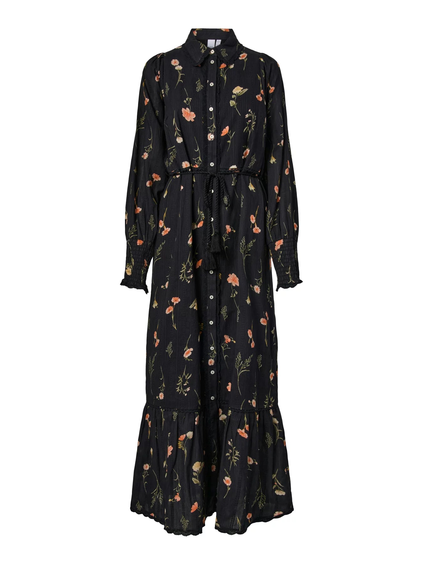 Langes Kleid "gldSOMELLI" aus Baumwolle