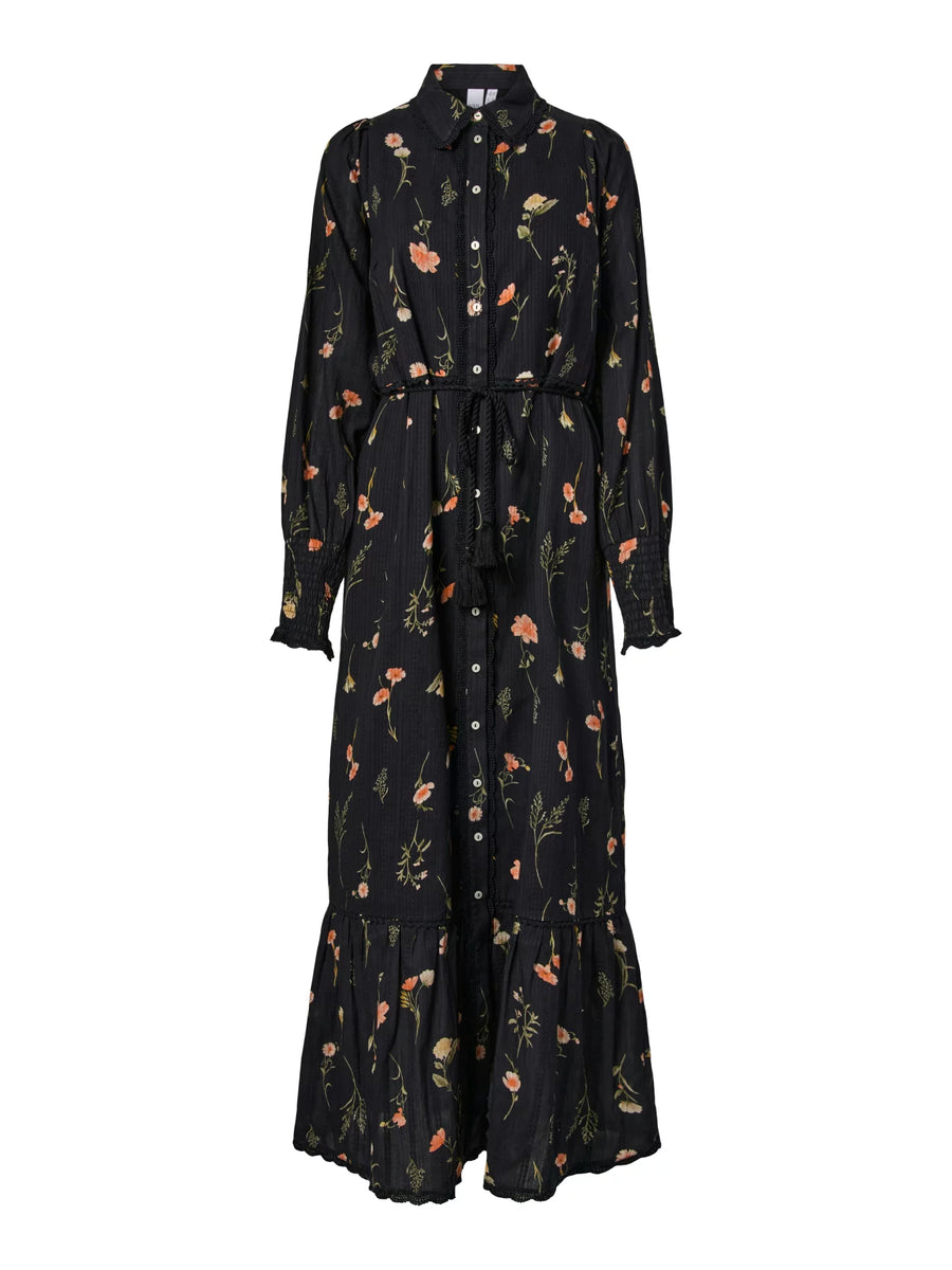 Langes Kleid "gldSOMELLI" aus Baumwolle