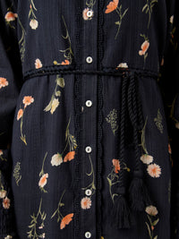 Langes Kleid "gldSOMELLI" aus Baumwolle