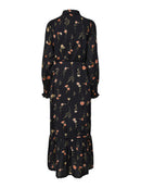Langes Kleid "gldSOMELLI" aus Baumwolle