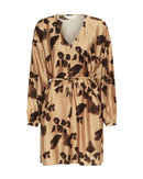 Kurzes Leo-Kleid "gldNILLA ROMINA" aus Tencel