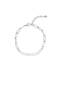 Perlenarmband "gldAMIRA" in silber
