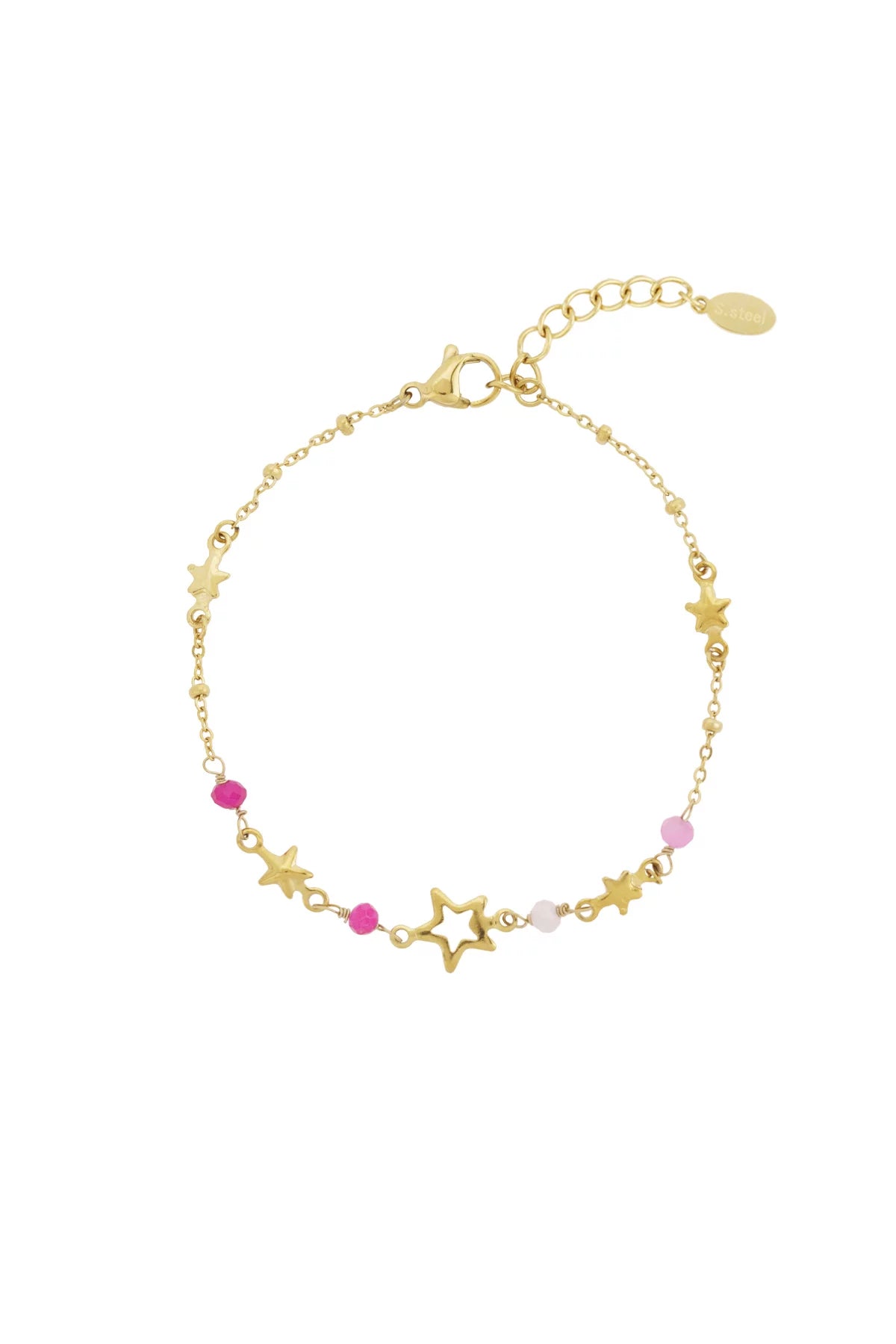 Sternenarmband "gldAURI" in rosa/pink